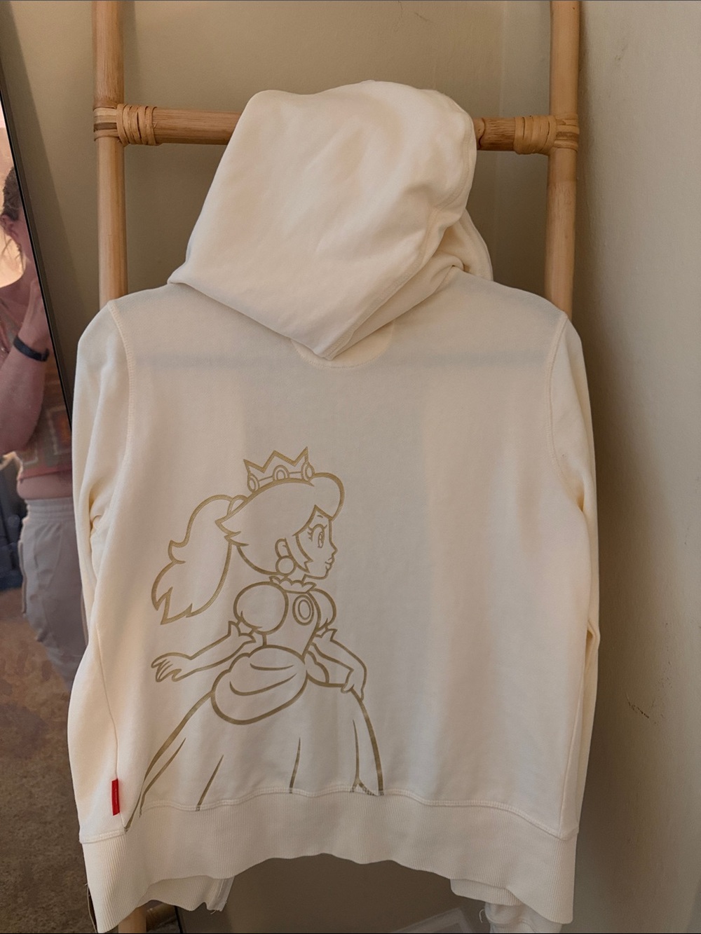 Nintendo Cream Princess Peach Outline Hoodie